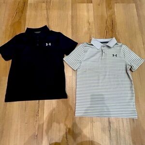 SOLD!EUC Boys Under Armour golf shirts size small